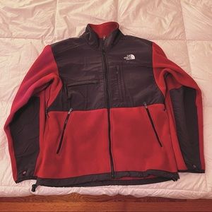 The North Face Denali Jacket, red and gray, Polartec